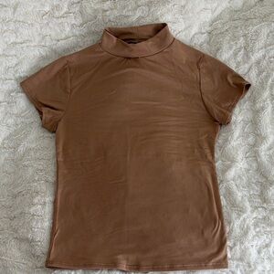Olivia Rae Brown Short Sleeve Top